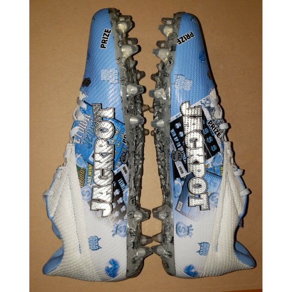 UNDER ARMOUR JACKPOT SAMPLE FOOTBALL CLEATS 3025967-401 MEN\'S SIZE 14 NEW main image 13